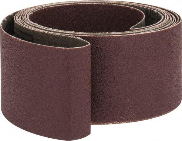 Tru-Maxx - 2" Wide x 132" OAL, 150 Grit, Aluminum Oxide Abrasive Belt - Aluminum Oxide, Very Fine, Coated, X Weighted Cloth Backing - Benchmark Tooling