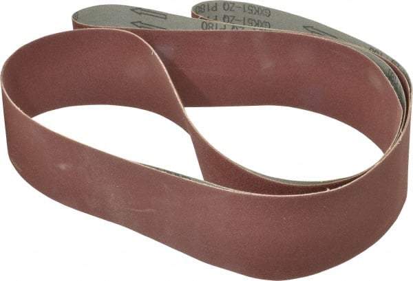 Tru-Maxx - 3" Wide x 132" OAL, 180 Grit, Aluminum Oxide Abrasive Belt - Aluminum Oxide, Very Fine, Coated - Benchmark Tooling