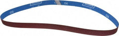 Norton - 1" Wide x 42" OAL, 80 Grit, Ceramic Abrasive Belt - Ceramic, Medium, Coated, Y Weighted Cloth Backing - Benchmark Tooling