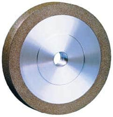 Strauss - 6" Diam x 1" Hole x 1" Thick, 80/100 Grit Surface Grinding Wheel - Diamond, Type 1A1, Medium/Fine Grade, 6,500 Max RPM - Benchmark Tooling