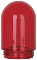 Cooper Crouse-Hinds - Prismatic Lens, Heat Resistant, Polycarbonate Fixture Globe - Red, UL 514A & UL Listed 1598 - Benchmark Tooling