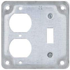 Cooper Crouse-Hinds - Electrical Outlet Box Steel Square Surface Cover - Benchmark Tooling