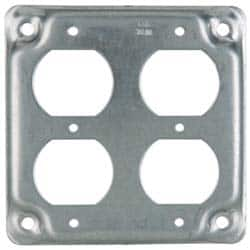 Cooper Crouse-Hinds - Electrical Outlet Box Steel Square Surface Cover - Benchmark Tooling