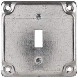 Cooper Crouse-Hinds - Electrical Outlet Box Steel Square Surface Cover - Benchmark Tooling