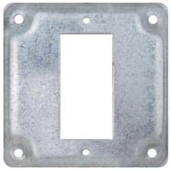 Cooper Crouse-Hinds - Electrical Outlet Box Steel Square Surface Cover - Benchmark Tooling