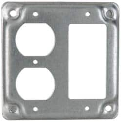 Cooper Crouse-Hinds - Electrical Outlet Box Steel Square Surface Cover - Benchmark Tooling