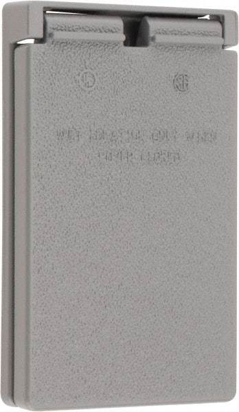 Cooper Crouse-Hinds - Electrical Outlet Box Aluminum Weatherproof Cover - Includes Gasket - Benchmark Tooling