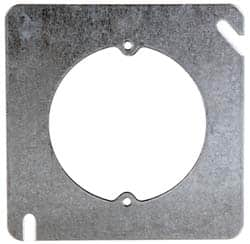 Cooper Crouse-Hinds - Electrical Outlet Box Steel Square Cover - Benchmark Tooling