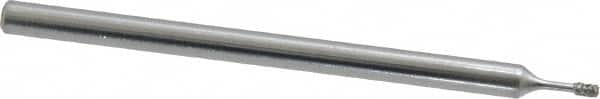 Strauss - Diamond (Abrasive) Grinding Pin - 1/8" Shank Diam x 2" Shank Length, Medium Grade, 80 Grit - Benchmark Tooling