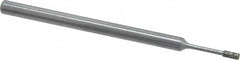 Strauss - 1/8" Head Thickness Diamond (Abrasive) Grinding Pin - 1/8" Shank Diam x 2" Shank Length, Medium Grade, 80 Grit - Benchmark Tooling