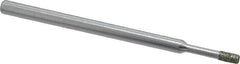 Strauss - 0.157" Head Thickness Diamond (Abrasive) Grinding Pin - 1/8" Shank Diam x 2" Shank Length, Medium Grade, 80 Grit - Benchmark Tooling