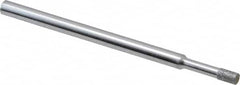 Strauss - 0.157" Head Thickness Diamond (Abrasive) Grinding Pin - 1/8" Shank Diam x 2" Shank Length, (170 Mesh Grit) - Benchmark Tooling