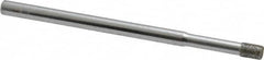Strauss - 1/8" Head Diam x 0.157" Head Thickness Diamond (Abrasive) Grinding Pin - 1/8" Shank Diam x 2" Shank Length, Fine Grade, 120 Grit - Benchmark Tooling