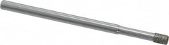 Strauss - 1/8" Head Diam x 0.157" Head Thickness Diamond (Abrasive) Grinding Pin - 1/8" Shank Diam x 2" Shank Length, Medium Grade, 80 Grit - Benchmark Tooling