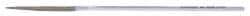 Strauss - 5-1/2" OAL Coarse Half Round Needle Diamond File - 11/64" Wide x 1/16" Thick, 1-5/8 LOC, 181 Grit - Benchmark Tooling