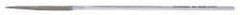 Strauss - 5-1/2" OAL Coarse Half Round Needle Diamond File - 11/64" Wide x 1/16" Thick, 1-5/8 LOC, 181 Grit - Benchmark Tooling
