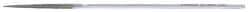 Strauss - 5-1/2" OAL Coarse Point Needle Diamond File - 5/32" Wide x 1/16" Thick, 1-5/8 LOC, 181 Grit - Benchmark Tooling