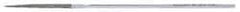 Strauss - 5-1/2" OAL Coarse Barrette Needle Diamond File - 5/32" Wide x 1/16" Thick, 1-5/8 LOC, 181 Grit - Benchmark Tooling