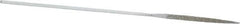 Strauss - 5-1/2" OAL Coarse Three Square Needle Diamond File - 1/8" Wide x 1/8" Thick, 1-5/8 LOC, 181 Grit - Benchmark Tooling
