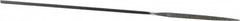 Strauss - 5-1/2" OAL Medium Three Square Needle Diamond File - 1/8" Wide x 1/8" Thick, 1-5/8 LOC, 126 Grit - Benchmark Tooling