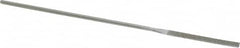 Strauss - 5-1/2" OAL Fine Equalling Needle Diamond File - 5/32" Wide x 3/32" Thick, 1-5/8 LOC, 91 Grit - Benchmark Tooling
