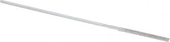 Strauss - 5-1/2" OAL Medium Equalling Needle Diamond File - 5/32" Wide x 3/32" Thick, 1-5/8 LOC, 126 Grit - Benchmark Tooling
