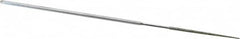 Strauss - 5-1/2" OAL Coarse Round Needle Diamond File - 1/16" Wide x 1/16" Thick, 1-5/8 LOC, 181 Grit - Benchmark Tooling