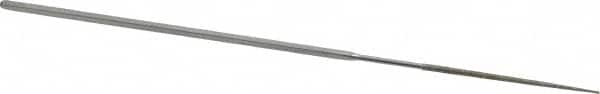 Strauss - 5-1/2" OAL Medium Round Needle Diamond File - 1/16" Wide x 1/16" Thick, 1-5/8 LOC, 126 Grit - Benchmark Tooling