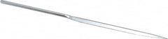 Strauss - 5-1/2" OAL Coarse Barrette Needle Diamond File - 13/64" Wide x 1/16" Thick, 2-3/4 LOC, 181 Grit - Benchmark Tooling