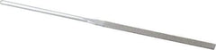 Strauss - 5-1/2" OAL Fine Equalling Needle Diamond File - 15/64" Wide x 1/16" Thick, 2-3/4 LOC, 91 Grit - Benchmark Tooling