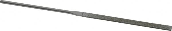 Strauss - 5-1/2" OAL Medium Taper Needle Diamond File - 1/4" Wide x 1/16" Thick, 2-3/4 LOC, 126 Grit - Benchmark Tooling
