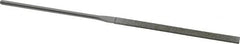 Strauss - 5-1/2" OAL Medium Taper Needle Diamond File - 1/4" Wide x 1/16" Thick, 2-3/4 LOC, 126 Grit - Benchmark Tooling