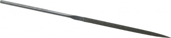 Strauss - 5-1/2" OAL Fine Three Square Needle Diamond File - 9/64" Wide x 9/64" Thick, 2-3/4 LOC, 91 Grit - Benchmark Tooling