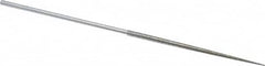 Strauss - 5-1/2" OAL Fine Round Needle Diamond File - 1/8" Wide x 1/8" Thick, 2-3/4 LOC, 91 Grit - Benchmark Tooling