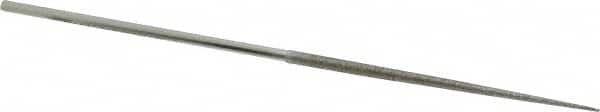 Strauss - 5-1/2" OAL Medium Round Needle Diamond File - 1/8" Wide x 1/8" Thick, 2-3/4 LOC, 126 Grit - Benchmark Tooling