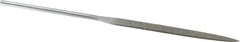 Strauss - 5-1/2" OAL Fine Knife Needle Diamond File - 13/64" Wide x 1/16" Thick, 2-3/4 LOC, 91 Grit - Benchmark Tooling