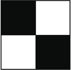NMC - Black & White Checkered Vinyl Tape - 2" Wide x 108' Long x 0.002" Thick, General Traffic - Benchmark Tooling