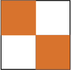 NMC - Orange & White Checkered Vinyl Tape - 2" Wide x 108' Long x 0.002" Thick, General Traffic - Benchmark Tooling