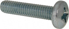 Value Collection - 5/16-18 UNC, 1-1/2" Length Under Head Phillips Drive Machine Screw - Pan Head, Grade 2 Steel, Zinc-Plated Finish, Without Washer - Benchmark Tooling