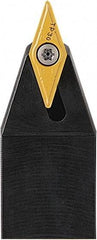 Seco - SVVB, Neutral Cut, 72.5° Lead Angle, 16mm Shank Height x 16mm Shank Width, Neutral Rake Indexable Turning Toolholder - 100mm OAL, VB.T 1102.. Insert Compatibility, Series Screw Lock - Benchmark Tooling