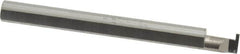 Accupro - 0.0305" Groove Width, 0.187" Min Hole Diam, 1/4" Max Hole Depth, Retaining Ring Grooving Tool - 0.05" Projection, 1-3/4" Shank Length, 2" OAL, Solid Carbide, Bright Finish - Exact Industrial Supply