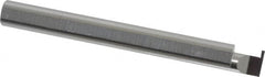 Accupro - 0.0305" Groove Width, 1/4" Min Hole Diam, 1/4" Max Hole Depth, Retaining Ring Grooving Tool - 0.06" Projection, 2-1/4" Shank Length, 2-1/2" OAL, Solid Carbide, Bright Finish - Exact Industrial Supply