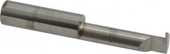 Accupro - 0.04" Groove Width, 3/8" Min Hole Diam, 1-1/4" Max Hole Depth, Retaining Ring Grooving Tool - 0.11" Projection, 1-1/4" Shank Length, 2-1/2" OAL, Solid Carbide, Bright Finish - Exact Industrial Supply