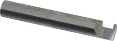 Accupro - 0.07" Groove Width, 3/8" Min Hole Diam, 1/4" Max Hole Depth, Full Radius Grooving Tool - 0.11" Projection, 2-1/4" Shank Length, 2-1/2" OAL, 0.035" Radius, Solid Carbide, Bright Finish - Exact Industrial Supply