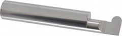 Accupro - 0.251" Groove Width, 1/2" Min Hole Diam, 3/4" Max Hole Depth, Full Radius Grooving Tool - 0.16" Projection, 2-1/4" Shank Length, 3" OAL, 0.1255" Radius, Solid Carbide, Bright Finish - Exact Industrial Supply