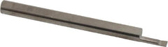 Accupro - 0.06" Min Bore Diam, 0.2" Max Bore Depth, 1/8 Shank Diam, Boring Bar - Right Hand Cut, Solid Carbide, Bright Finish - Exact Industrial Supply