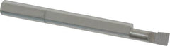 Accupro - 0.16" Min Bore Diam, 0.4" Max Bore Depth, 3/16 Shank Diam, Boring Bar - Right Hand Cut, Solid Carbide, Bright Finish - Exact Industrial Supply