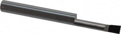 Accupro - 0.18" Min Bore Diam, 0.9" Max Bore Depth, 1/4 Shank Diam, Boring Bar - Right Hand Cut, Solid Carbide, Bright Finish - Exact Industrial Supply