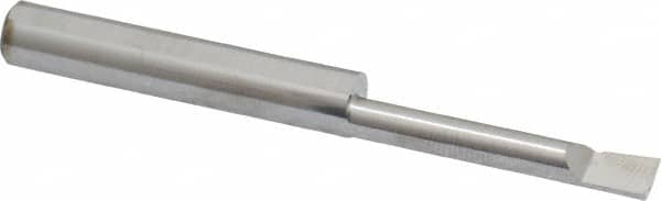 Accupro - 0.18" Min Bore Diam, 1.1" Max Bore Depth, 1/4 Shank Diam, Boring Bar - Right Hand Cut, Solid Carbide, Bright Finish - Exact Industrial Supply