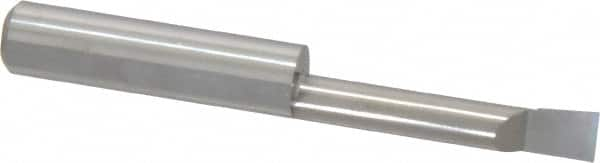 Accupro - 0.23" Min Bore Diam, 1.2" Max Bore Depth, 5/16 Shank Diam, Boring Bar - Right Hand Cut, Solid Carbide, Bright Finish - Exact Industrial Supply